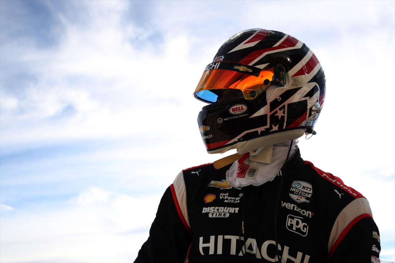 Josef Newgarden walks pit lane during the Open Test at Circuit of The Americas in Austin, TX -- Photo by: Chris Graythen (Getty Images)